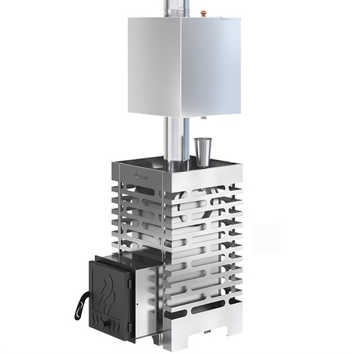 Печь для бани ASTON 16 INOX с баком на трубе 50л Ø115 (AISI 439)