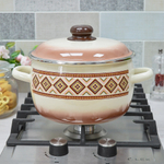 Кастрюля 4л "Шоколад" слоновая кость