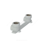 Планка монтажная PP-R белая Дн 20х1/2" ВР под смеситель с водорозетками PRO VALFEX 10124020-PRO