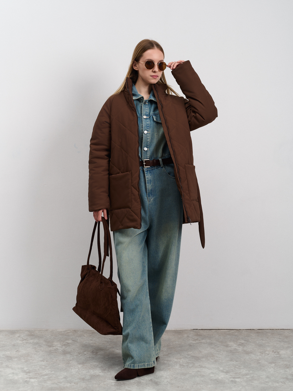 Куртка женская демисезонная "Баланс" коричневый