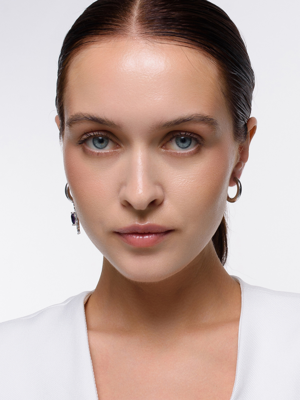 Серьги "Wing Violet" Silver