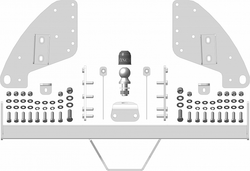 Фаркоп ОЦИНКОВАННЫЙ с эл-кой Smart для Mitsubishi L200 2006-2014  2015-  Fiat Fullback (Оцинк. шар)(паспорт и сертификат в комплекте) ZM301FE