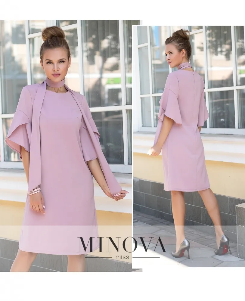 Платье 3101-розовый Minova