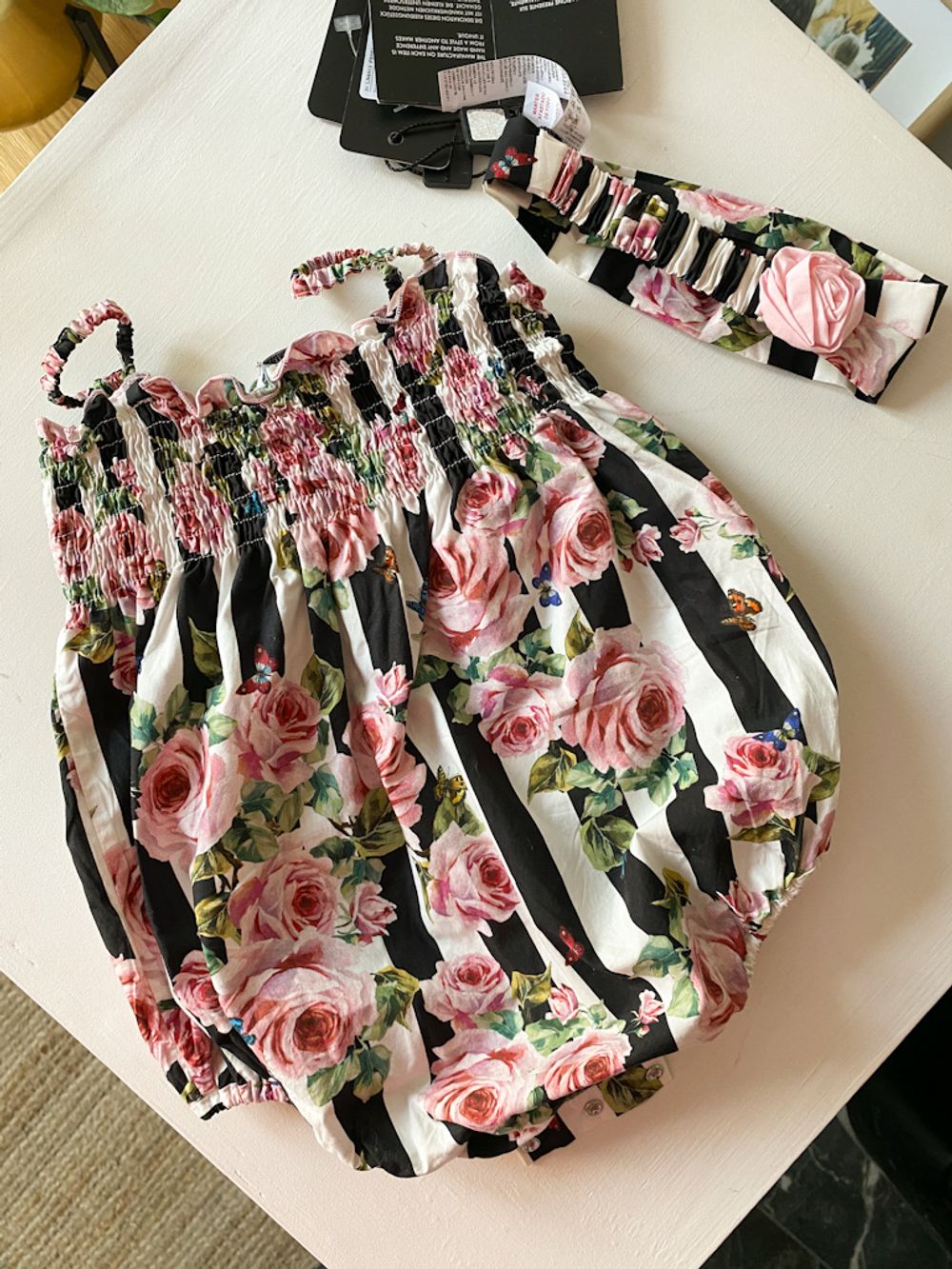 Новый хлопковый ромпер Dolce&Gabbana, 86