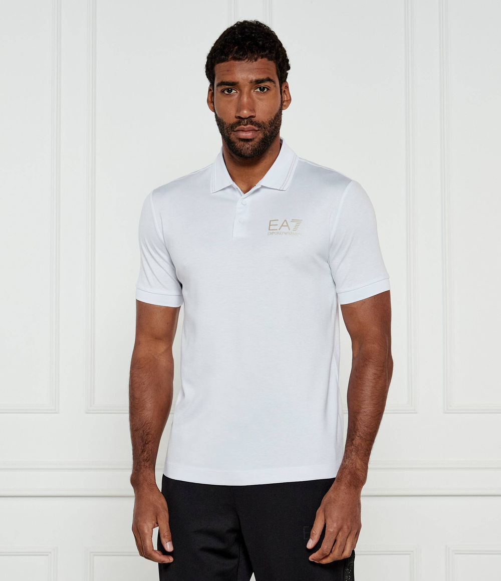 Поло EA7 - белый(7M000300 AF13739)