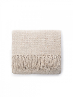 Покрывало DeNASTIA вафельное меланж 200x220 хб100% бежевый Индия