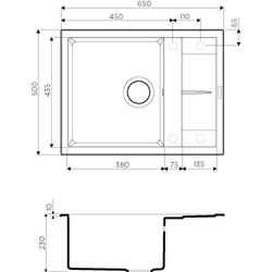 Кухонная мойка Omoikiri Sumi 65-BE