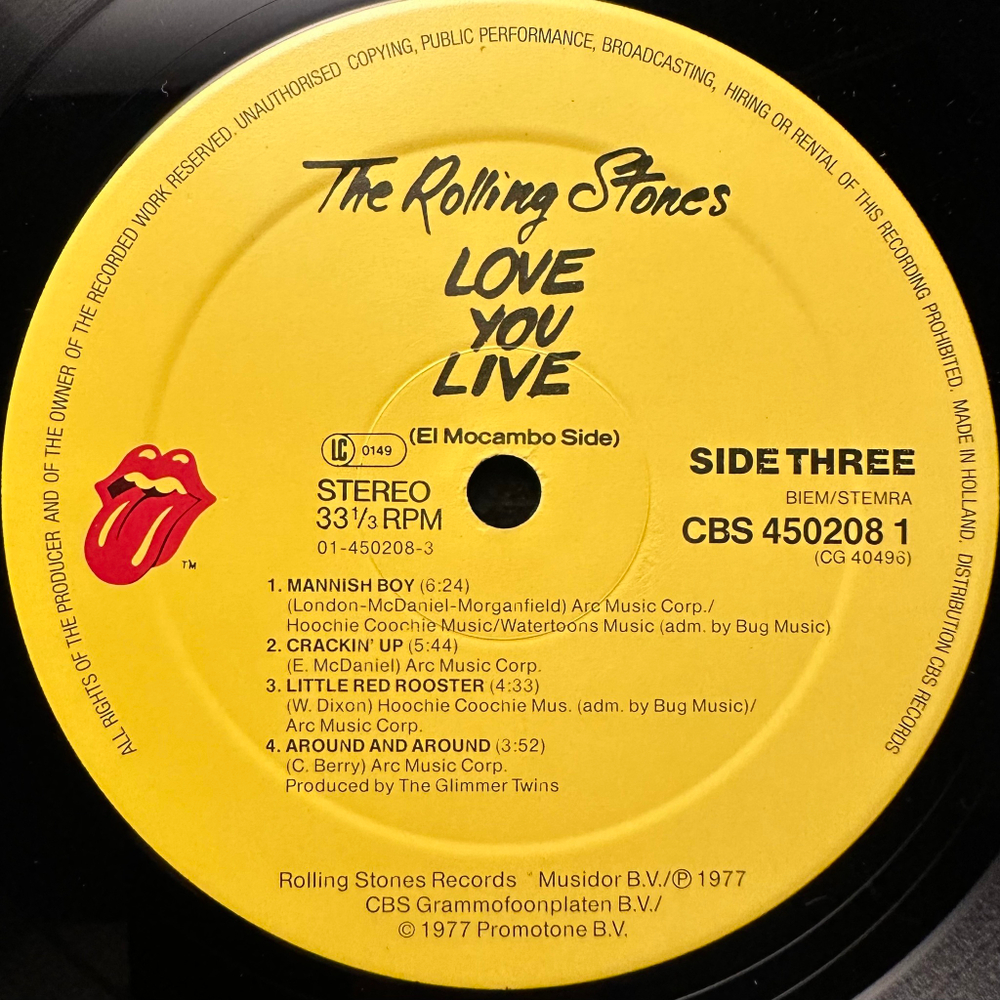 The Rolling Stones - Love You Live 2LP (Европа)