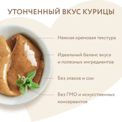 Крем-лакомство МНЯМС для кошек с курицей - 15 гр