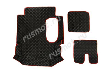 Коврики стеганые из искусственной кожи 11 MAN TGA широкая кабина (Польша)