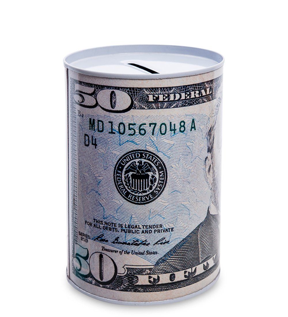 GAEM Art BX- 47/2 Металлическая копилка мал. «50 Долларов»