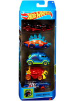 Hot Wheels HLY77 — набор из 10 машинок, масштаб 1:64