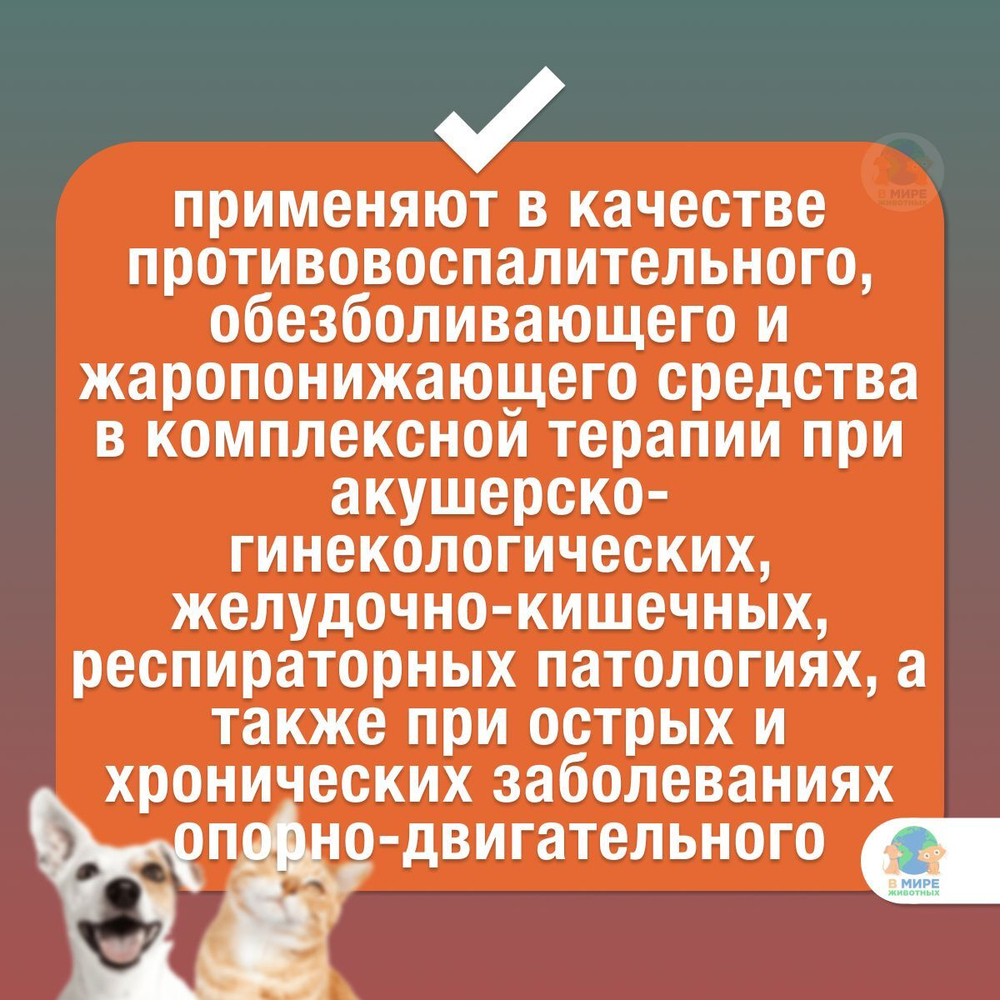 БЕЛКАРОЛИН Мелоксивет 0,2%, противовоспалительный раствор для инъекций, для кошек и собак, 50 мл