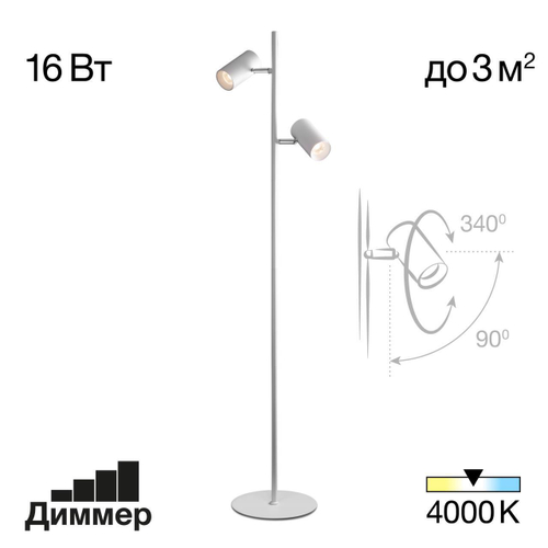 Торшер светодиодный  Citilux Twin CL809010N