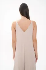 Комбинезон Alexandra Talalay на лямках AO003 персиковый