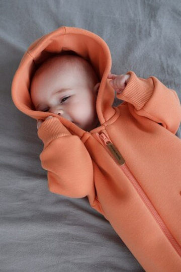 Комбинезон футер 3-х нитка (лососевый)