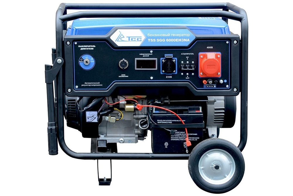 Бензогенератор трехфазный TSS SGG 6000EH3NA в погодозащитном кожухе МК-1.1 - [6 кВт / 11.4 А]