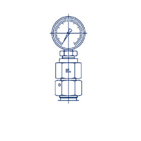 Соединение GCN DL08 14х1.5 BSP 1/4 (без манометра)