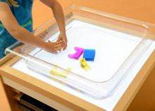 Лоток для игры с водой прозрачный (Квадратный)