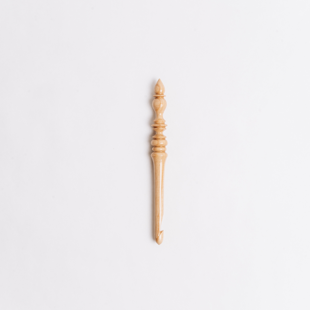 Деревянный крючок для вязания из древесины клена 10 мм. K307