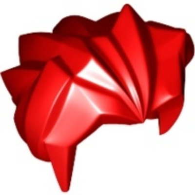 Lego Минифигурка волосы зачесаны назад (красный) 53982 / 4292017 / 6031455