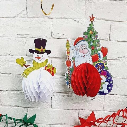 Фигура бум Новогодняя 20-25см 2шт/G