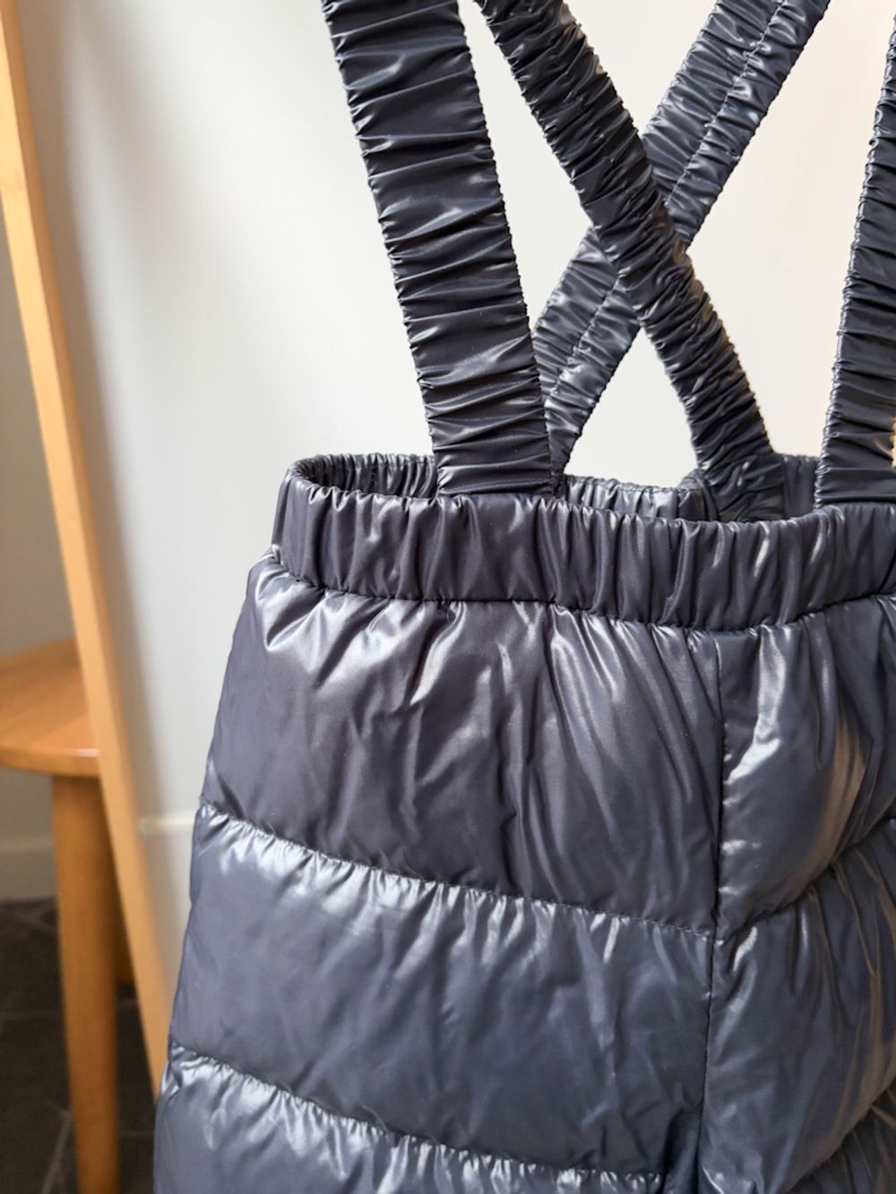 Пуховые брюки на лямках Moncler, 98