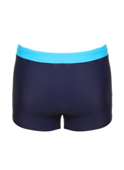 Классические мужские плавки-боксеры с контрастным поясом (Размер: M) (Цвет: темно-синий)