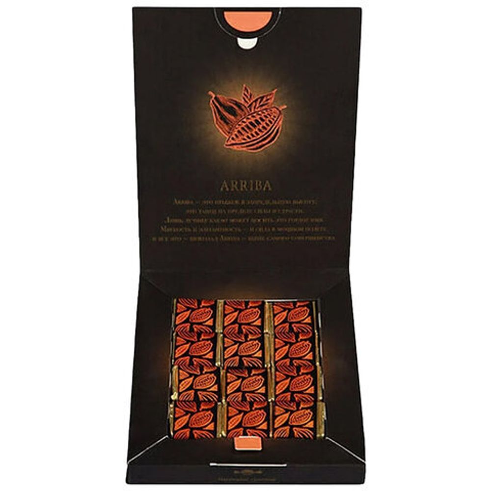 Шоколад порционный O'ZERA "Arriba", горький (какао 77,7%), 90 г, 684