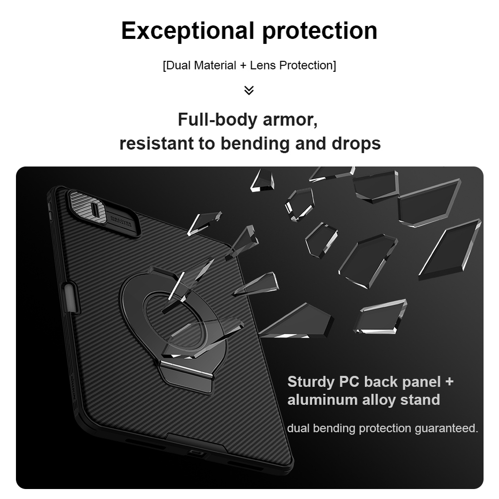Чехол книжка с встроенной подставкой-магнитом от Nillkin для Apple iPad Pro 11 с 2024 года, серия CamShield Pad Case