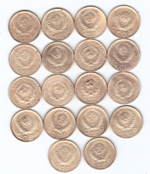 Набор 2 копейки (18 шт)1926,30,31,34,36-40,46,48-50,52,53,55-57(3) VF+