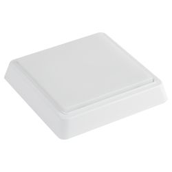 Светильник ЖКХ светодиодный ЭРА SPB-302-0-4K-15 IP40 15Вт 4000К квадратный накладной