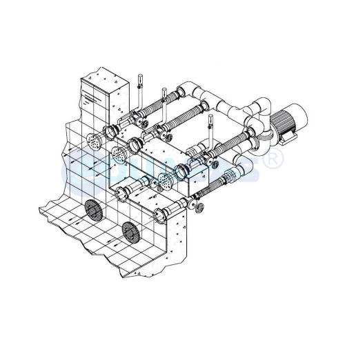 Установка гидромассажная Hugo Lahme Combi-Whirl 3 (8650020)