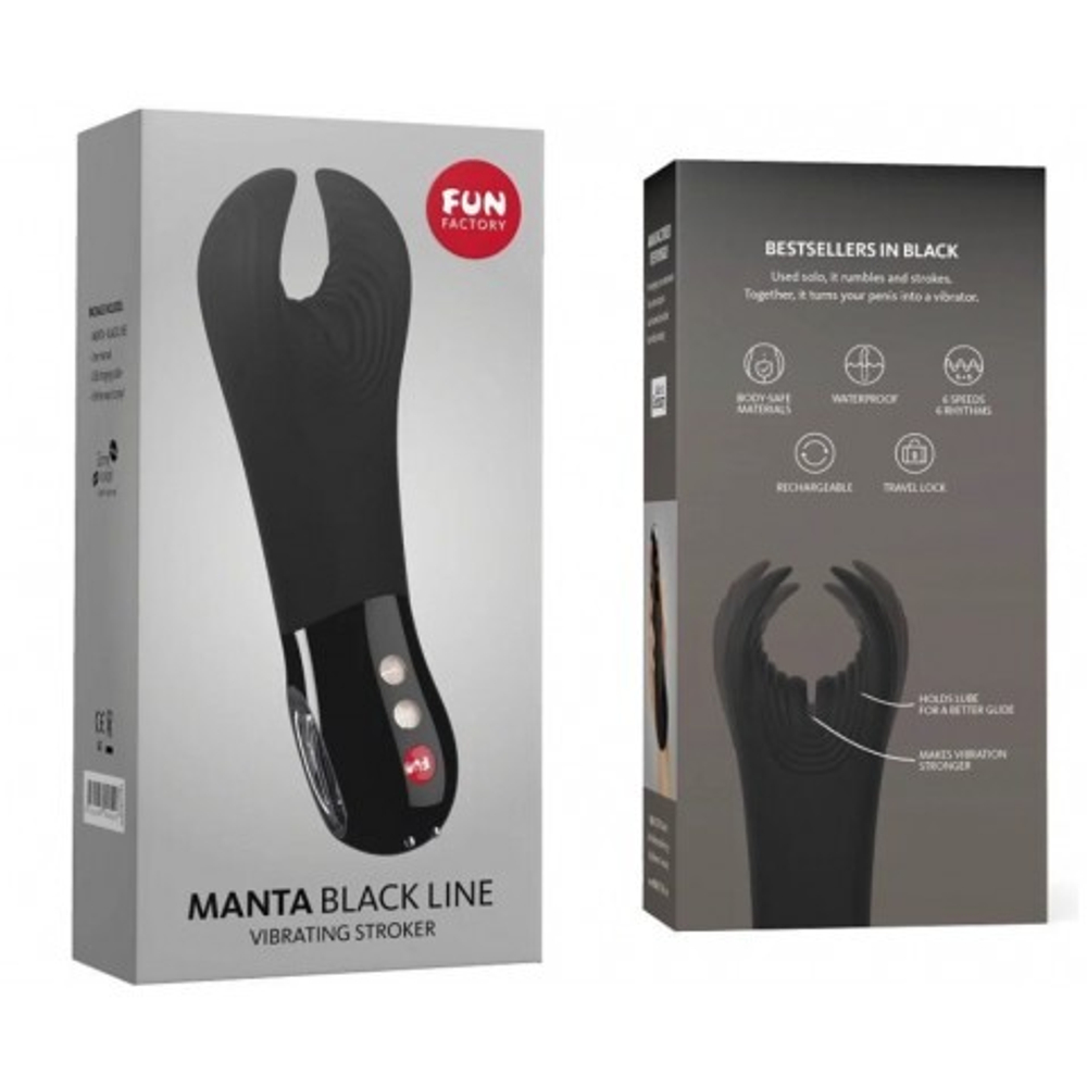 Мастурбатор Fun Factory Manta черный