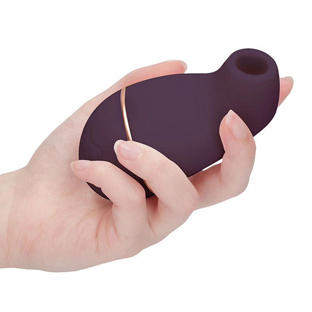 Фиолетовый вакуум-волновой клиторальный стимулятор Irresistible Kissable Purple IRR002PUR