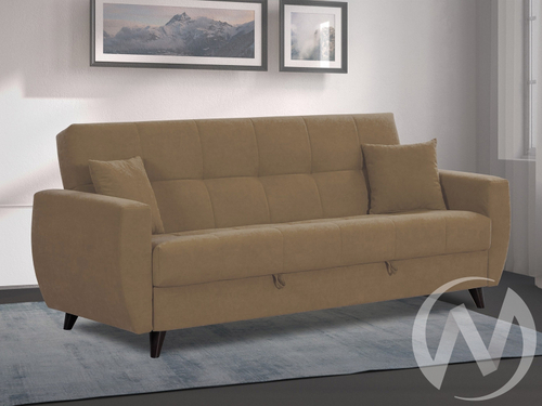 Диван прямой Бетти 2 (БД) LUMA 06 (велюр какао)