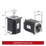 Шаговый двигатель Nema 23 (23HS7628-8MM) 2.8A 189N.CM