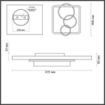 5246/71CL LN Люстра LED 71Вт 3000-6000К 220В IP20 LEDIO