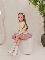 Кофта вязаная на пуговицах с вышивкой