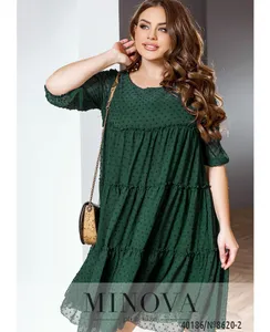 Платье 8620-2-темно-зеленый Minova