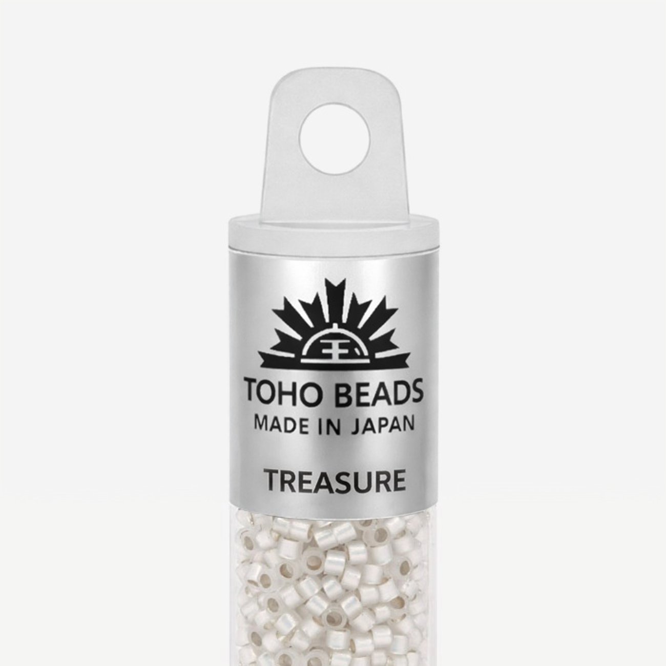 Японский бисер TOHO Treasure (№2100), опаловый, непрозрачный глянцевый