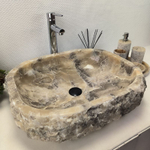 Раковина из оникса Erozy Grey EO-62176 59*48*15 0094