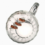 Кружка "Непробиваемая" с 3 пулями для пива, 500 мл