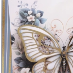 Пакет подарочный «Бабочка» 26*32*10 см, микс