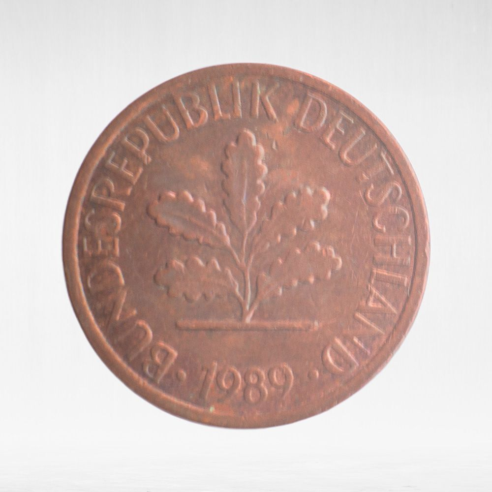 Germany, 1 Pfennig, 1989, (Hamburg Mint - "J"), VF
