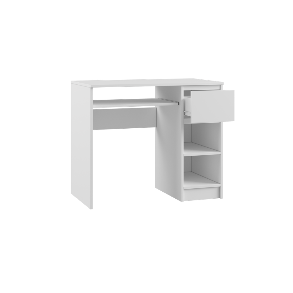 МС Мадера Стол письм. СМП1Д правый 900*770*500 (лдсп белый)