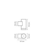 350607 Светильник PARO 1xGU10 ЧЕРНЫЙ IP65