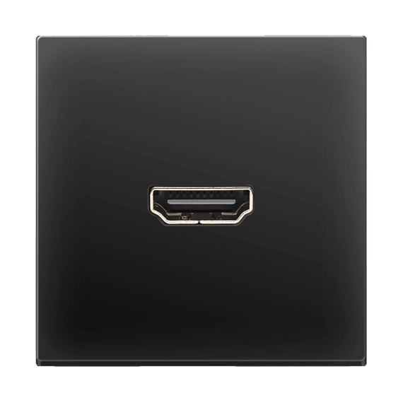 Розетка Werkel HDMI черная матовая WL08-60-11 4690389111051