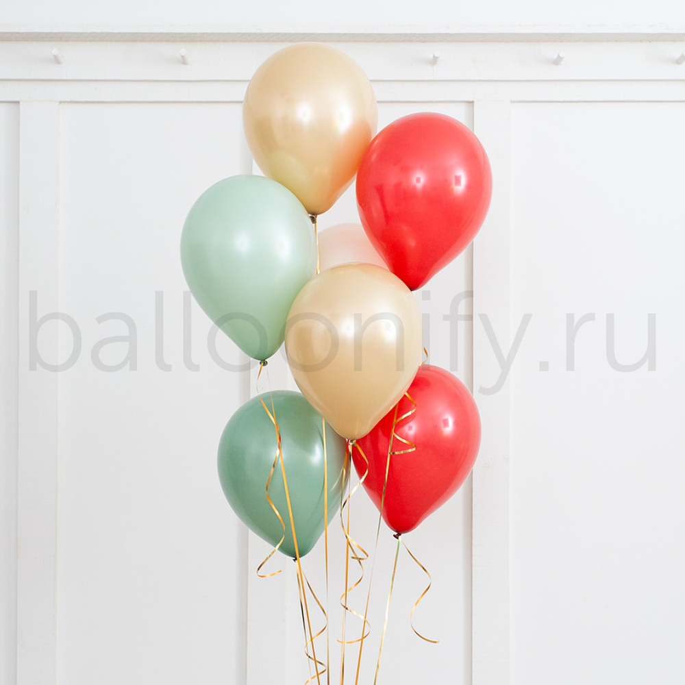 Фонтан шаров "В духе Рождества"