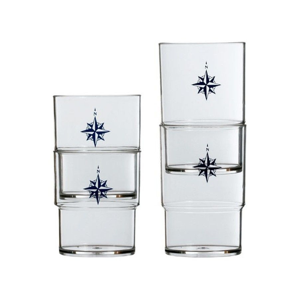 Набор небьющихся прозрачных стаканов "Northwind", 7х9 см, 12 шт (10254527)